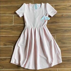 LuLaRoe Amelia dress blush pink 🌸